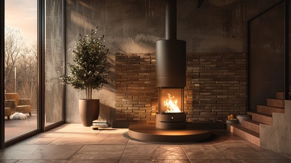 5 solutions pour revêtir un mur derrière un poêle à bois
